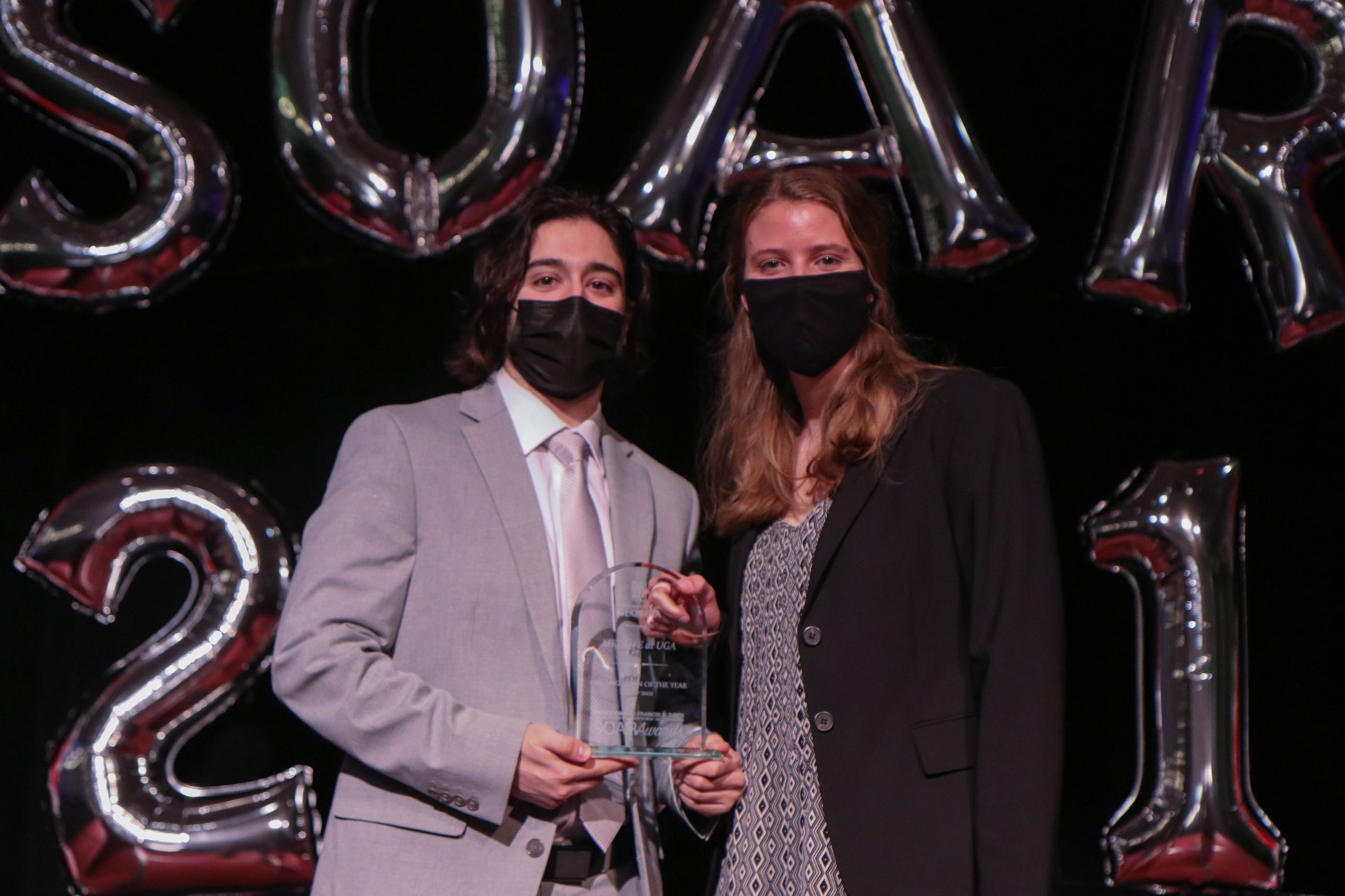 MEDLIFE at UGA 2020-2021 co-presidents Seena Mansouri and Emma Jones.