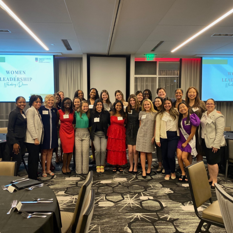 Women in Leadership networking dinner.
